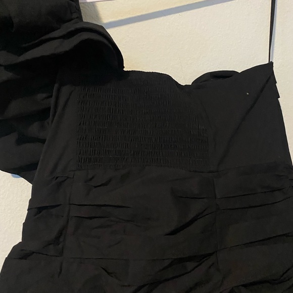 Anthropologie Celia B Kaia Dress One Shoulder Ruffle Mini Party Fall Sz XL NWT - Picture 13 of 14